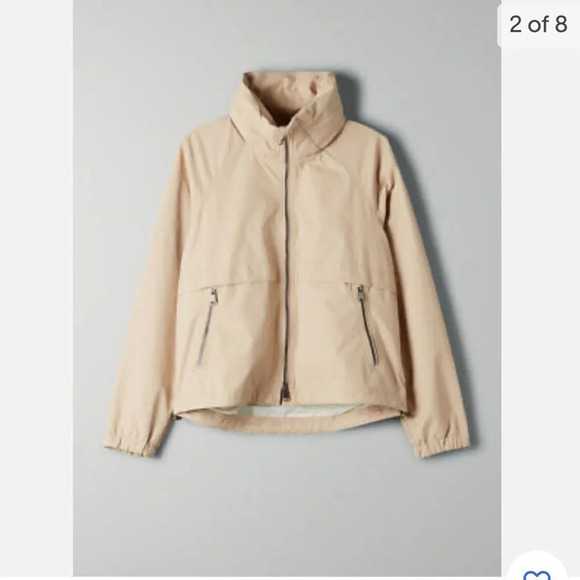 Babaton Women's Raindrop Tuscan Olive Short Anorak Jacket Size M - Picture 7 of 12